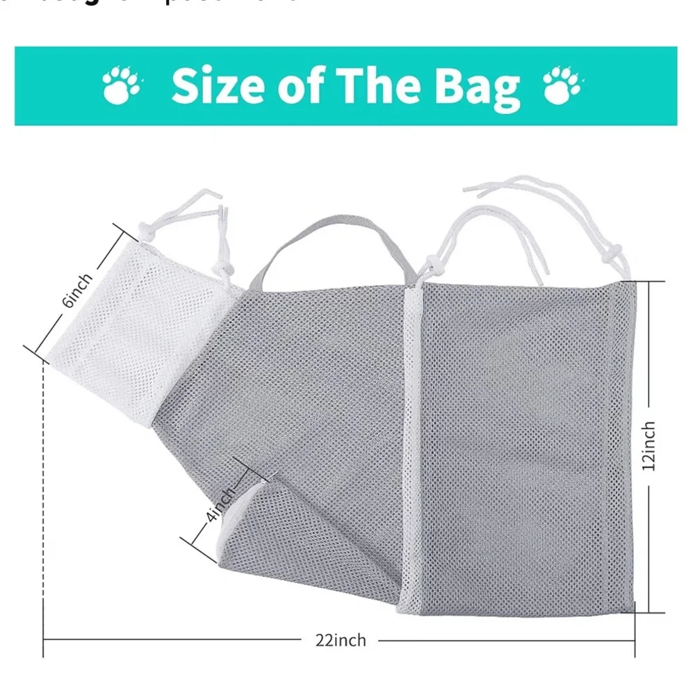 Teal Cat Bathing Bag NWOT